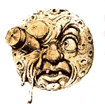 A shot from Melies' film, A Trip to the Moon.