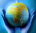 {Globe in Hands}